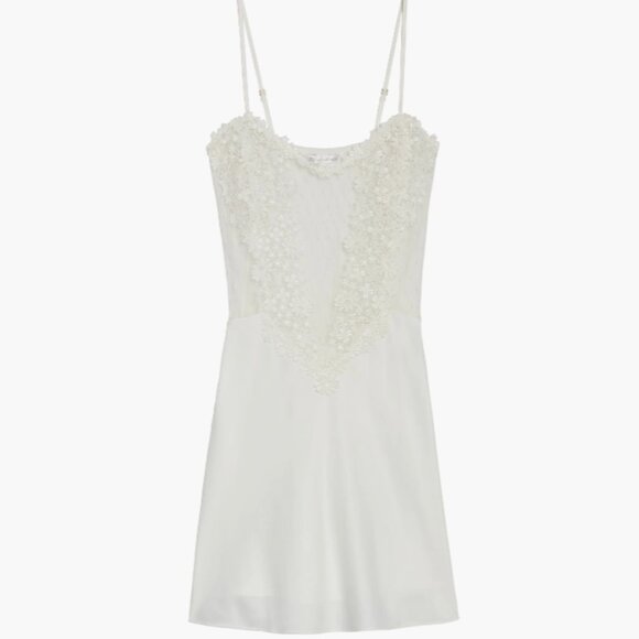 Flora Nikrooz Showstopper Chemise Ivory Slip XS - Picture 4 of 5